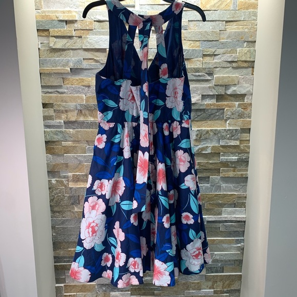 ELIZA J Floral Fit & Flare Halter Dress - Picture 6 of 7